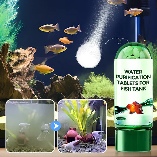 📍Σειρά Aquarium🥰Ισχυρή ταμπλέτα καθαρισμού νερού Aquarium