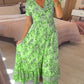 2025💃 Καυτή πώληση - 49% OFF  🔥 Floral Print V-λαιμός φόρεμα