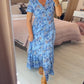 2025💃 Καυτή πώληση - 49% OFF  🔥 Floral Print V-λαιμός φόρεμα