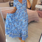 2025💃 Καυτή πώληση - 49% OFF  🔥 Floral Print V-λαιμός φόρεμα