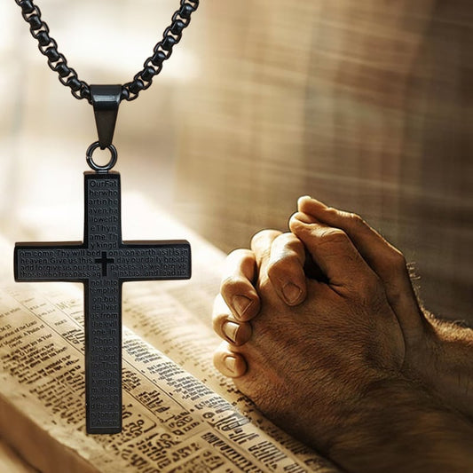 【🔥Αγοράστε 1, πάρτε 2 δωρεάν】🙏Κολιέ με τον Σταυρό του Πατέρα μας