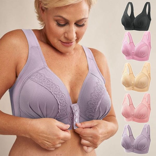 🎀💃 1 + 1 ΔΩΡΕΆΝ ✨💕 Νέο μοντέλο του 2026: σουτιέν με κουμπιά μπροστά για γυναίκες μεγαλύτερης ηλικίας