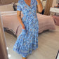 2025💃 Καυτή πώληση - 49% OFF  🔥 Floral Print V-λαιμός φόρεμα