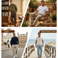 👖Ανδρικά παντελόνια ίσιας γραμμής με αναπνευσιμότητα