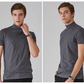 👕🔝 Slim Fit Stand-up Collar T-shirt για άνδρες – Εφαρμοσμένο, άνετο και μοντέρνο στυλ 🎁
