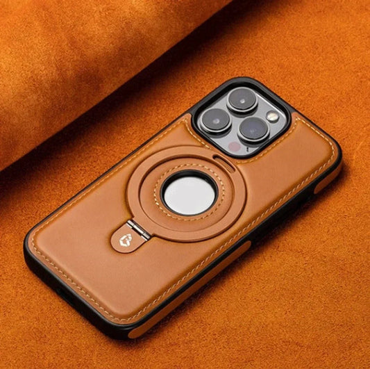 iphone 16/15/14/13/12 🛒Μαγνητική θήκη από πλήρες δέρμα με αντικραδασμική προστασία για iPhone
