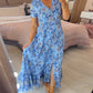 2025💃 Καυτή πώληση - 49% OFF  🔥 Floral Print V-λαιμός φόρεμα