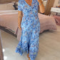 2025💃 Καυτή πώληση - 49% OFF  🔥 Floral Print V-λαιμός φόρεμα