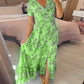 2025💃 Καυτή πώληση - 49% OFF  🔥 Floral Print V-λαιμός φόρεμα