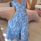 2025💃 Καυτή πώληση - 49% OFF  🔥 Floral Print V-λαιμός φόρεμα
