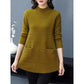 💯Ιδέα δώρου💯 Γυναικείο Half Turtleneck Midi Long Sweater