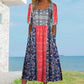 2025🌸 Γυναικείο κομψό φόρεμα με boho print