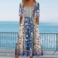 2025🌸 Γυναικείο κομψό φόρεμα με boho print