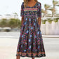 2025🌸 Γυναικείο κομψό φόρεμα με boho print