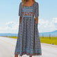 2025🌸 Γυναικείο κομψό φόρεμα με boho print
