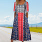2025🌸 Γυναικείο κομψό φόρεμα με boho print