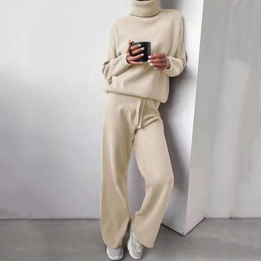 Συν μέγεθος άνετο πλεκτό πουλόβερ Casual Set