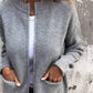 S-4XL🥰Γυναικείο άνετο πλεκτό μπουφάν με φερμουάρ