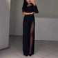Γυναικεία Ο ένας ώμος Sparkly Mesh Flared Jumpsuits💥προσφορά περιορισμένου χρόνου