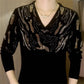 Πλεκτή μπλούζα Sparkly V-Neck