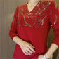 Πλεκτή μπλούζα Sparkly V-Neck