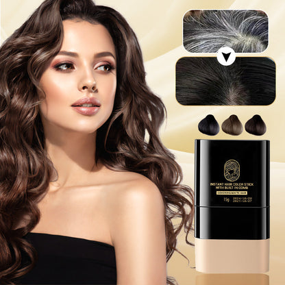 Στικ στιγμιαίας βαφής μαλλιών με ενσωματωμένη χτένα