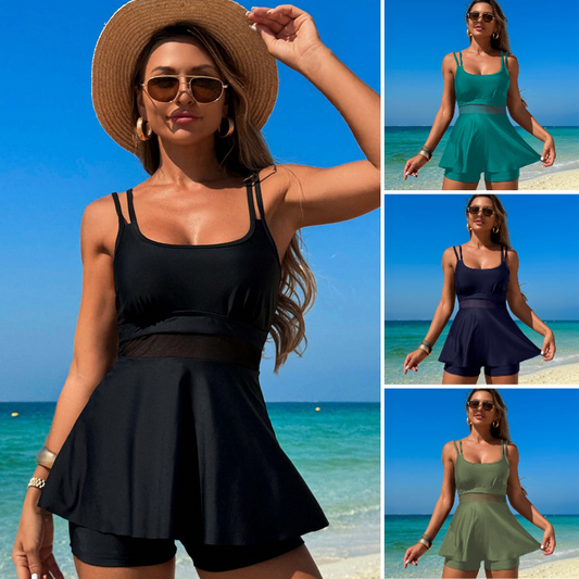 💝Τελευταία 50 τεμάχια👙Γυναικείο μαγιό Tankini 2 τεμαχίων με ψηλή μέση✨