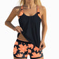Γυναικεία στάμπα Tankini & Σορτς 2 τεμαχίων Σετ μαγιό