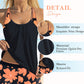 Γυναικεία στάμπα Tankini & Σορτς 2 τεμαχίων Σετ μαγιό