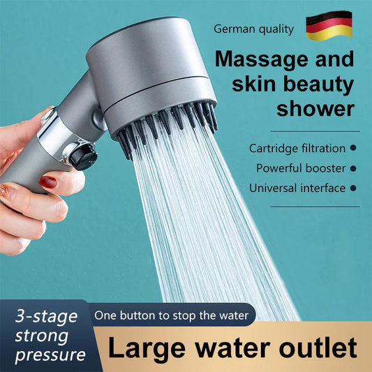 🚿 Πολυλειτουργικό ντους για μασάζ και ομορφιά του δέρματος