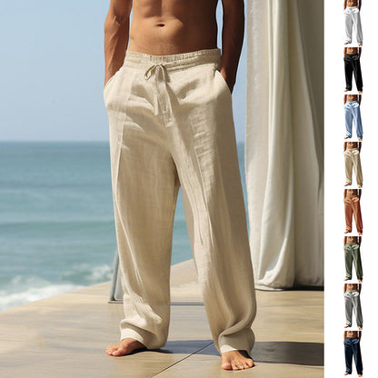 👖🏠 Ανδρικό Casual Παντελόνι με Κορδόνι και Τσέπες🌿