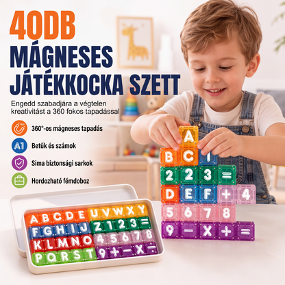 🧩🧠 Μαγνητικά μπλοκ με γράμματα και αριθμούς για παιδιά 🛡️