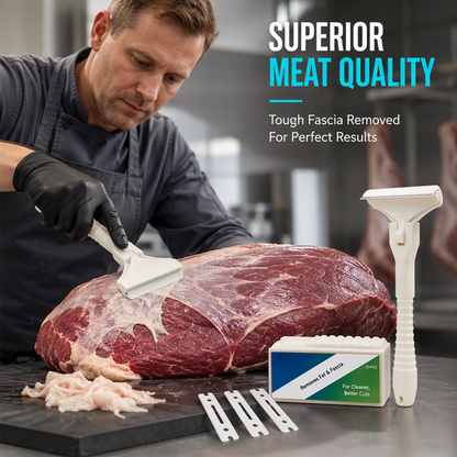🥩Κόφτης κρέατος από ανοξείδωτο ατσάλι – ένα απλό εργαλείο για την αφαίρεση λίπους και τενόντων από μοσχάρι και χοιρινό κρέας 🔪✨
