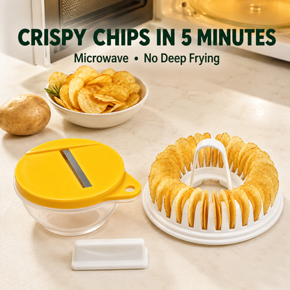 🥔🍟 Σπιτική μηχανή για πατατάκια για τον φούρνο μικροκυμάτων - χωρίς λάδι, τραγανή και υγιεινή - ιδανική για σπιτικά σνακ 🥗✨